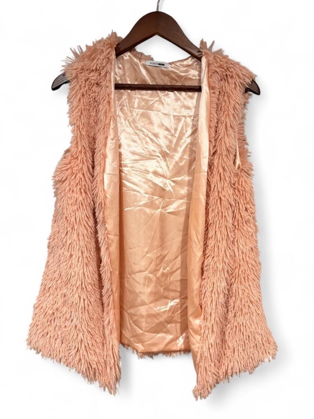Fashion Nova Faux Fur Open Vest | Mauve Pink | O/S - Picture 2 of 8